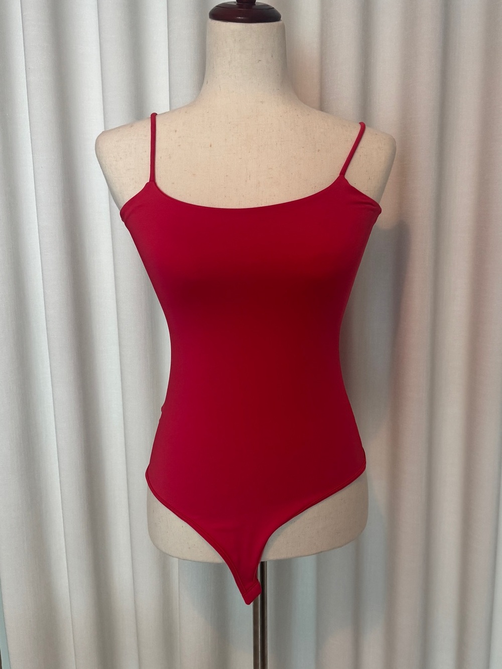 Vibrant Raspberry Pink Double Layer Cami Bodysuit Size M NWOT